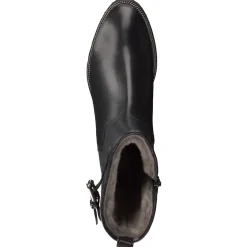 Mannori – Stiefel aus Lammleder mit Steppung Schwarz