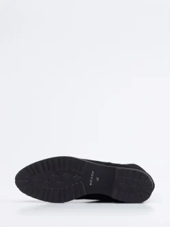 Mannori – Stiefeletten aus Veloursleder schwarz