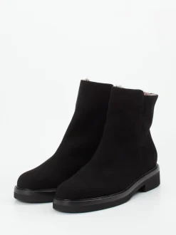 Mannori – Stiefeletten aus Veloursleder schwarz