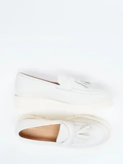 Mannori – Tassel Loafer aus Kalbleder Offwhite