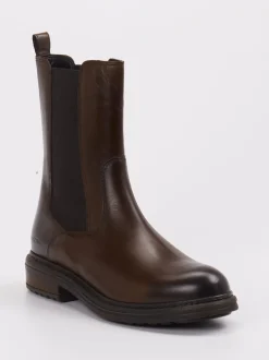 Marc O'Polo – Chelsea Boots aus Lammleder Dunkelbraun