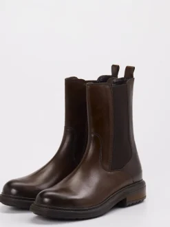 Marc O'Polo – Chelsea Boots aus Lammleder Dunkelbraun