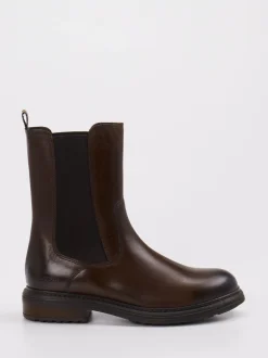 Marc O'Polo – Chelsea Boots aus Lammleder Dunkelbraun