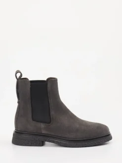 Marc O'Polo – Chelsea Boots aus Veloursleder grau