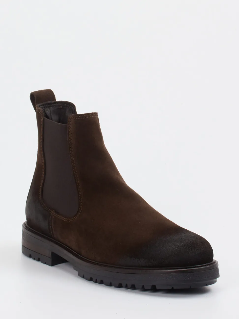 Marc O'Polo – Chelsea Boots aus Veloursleder braun