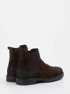 Marc O'Polo – Chelsea Boots aus Veloursleder braun