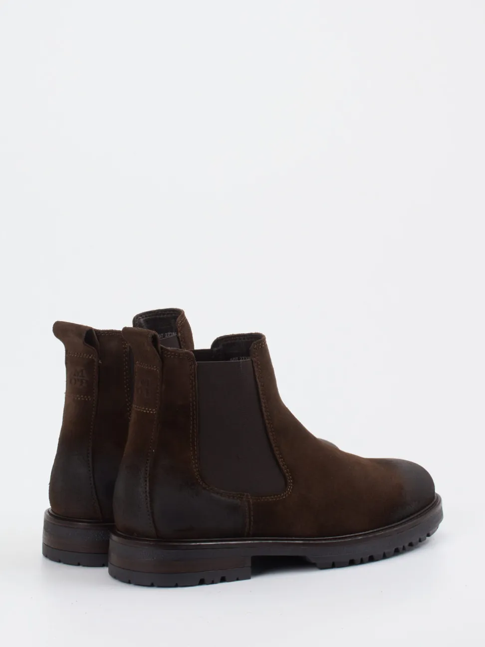 Marc O'Polo – Chelsea Boots aus Veloursleder braun