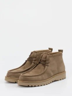 Marc O'Polo – Desert Boots aus Veloursleder sandbraun