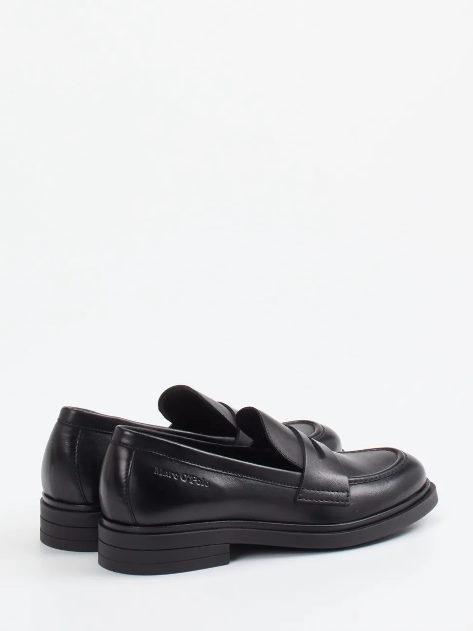 Marc O'Polo – Loafer aus Lammleder in Schwarz
