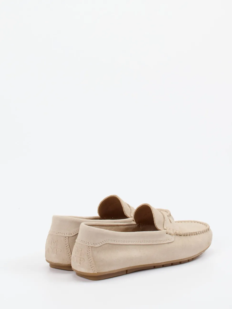 Marc O'Polo – Loafer aus Veloursleder beige