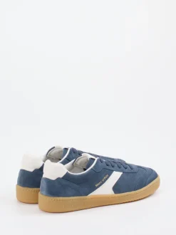 Marc O'Polo – Retro-Sneaker aus Veloursleder Jeansblau