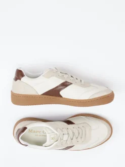 Marc O'Polo – Sneaker aus Glattleder und Veloursleder