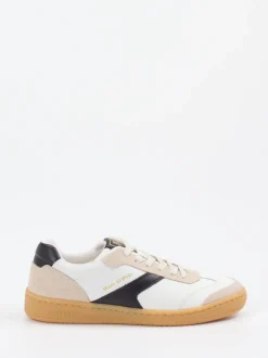Marc O'Polo – Sneaker aus Kalbleder und Veloursleder Weiß