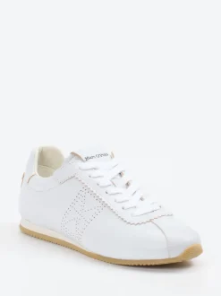 Marc O'Polo – Sneaker aus Kalbleder in Weiß