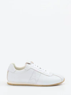 Marc O'Polo – Sneaker aus Kalbleder in Weiß