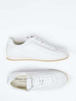 Marc O'Polo – Sneaker aus Kalbleder in Weiß