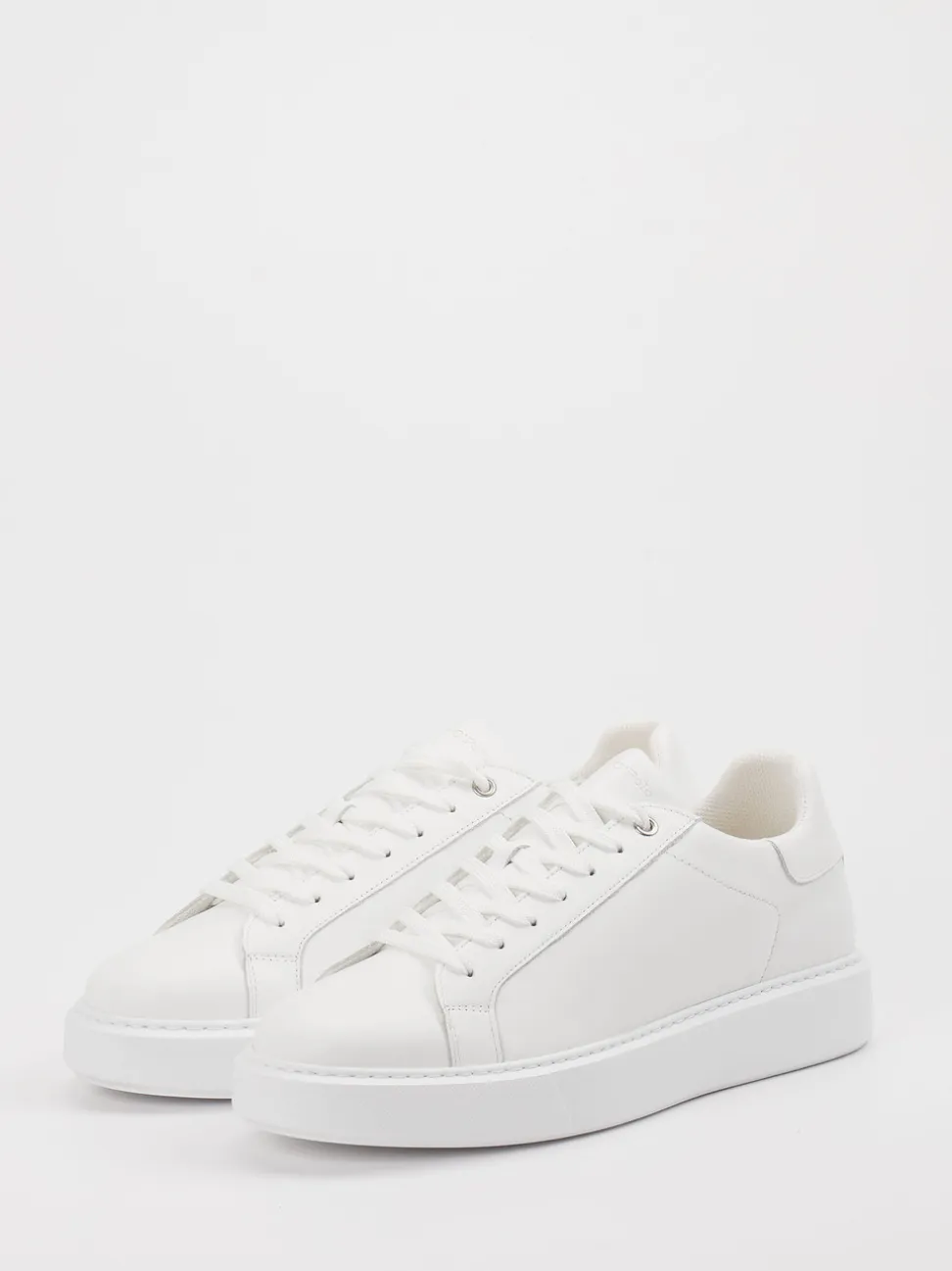Marc O'Polo – Sneaker aus Kalbleder in Weiß