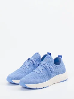 Marc O'Polo – Sneaker aus recyceltem Textil Hellblau