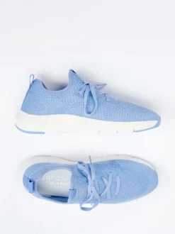 Marc O'Polo – Sneaker aus recyceltem Textil Hellblau