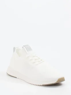 Marc O'Polo – Sneaker aus Stricktextil in Offwhite