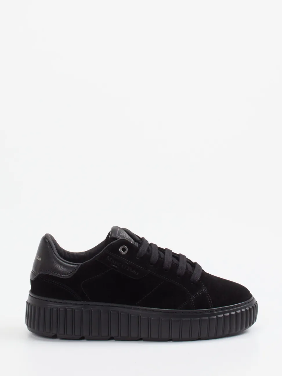 Marc O'Polo – Sneaker aus Veloursleder Schwarz