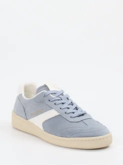 Marc O'Polo – Sneaker aus Veloursleder in Taubenblau