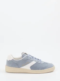Marc O'Polo – Sneaker aus Veloursleder in Taubenblau
