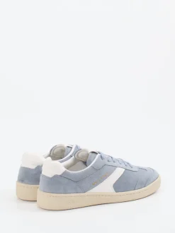 Marc O'Polo – Sneaker aus Veloursleder in Taubenblau
