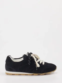 Marc O'Polo – Sneaker aus Veloursleder Dunkelblau