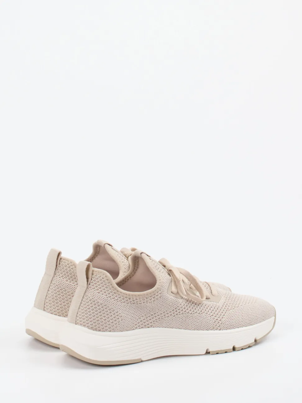 Marc O'Polo – Strick-Sneaker aus Textil in Beige