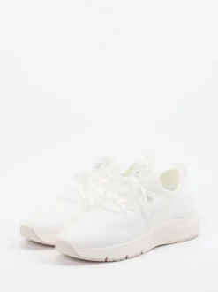 Marc O'Polo – Strick-Sneaker aus Textil in Offwhite