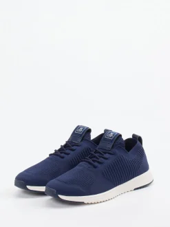 Marc O'Polo – Strick-Sneaker aus Textil in Marineblau