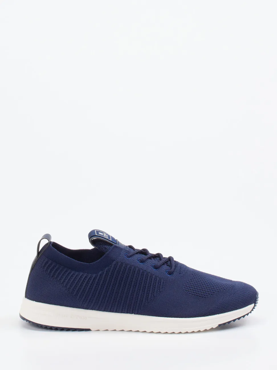 Marc O'Polo – Strick-Sneaker aus Textil in Marineblau