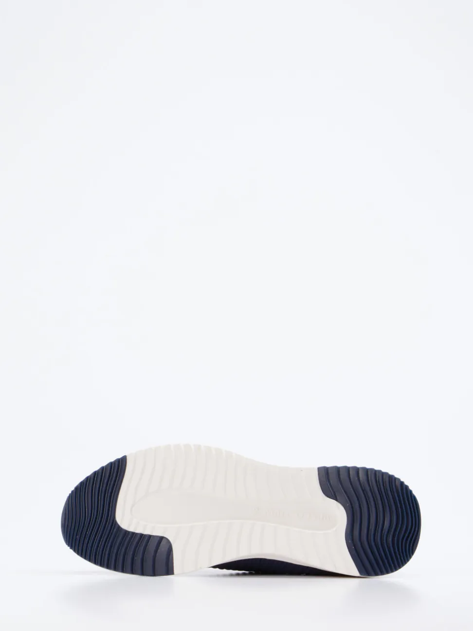 Marc O'Polo – Strick-Sneaker aus Textil in Marineblau