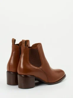 Maripé – Chelsea Boots aus Kalbleder cognacbraun