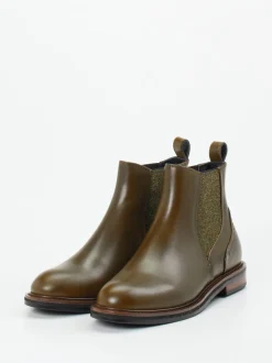 Maripé – Chelsea Boots aus Kalbleder olivgrün