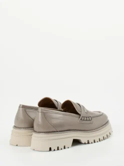 Maripé – Chunky Loafer aus Hochglanzleder Grau