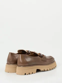 Maripé – Chunky Loafer aus Hochglanzleder Braun