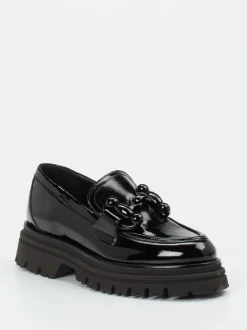 Maripé – Chunky Loafer aus Lackleder Schwarz