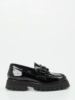 Maripé – Chunky Loafer aus Lackleder Schwarz