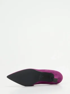 Maripé – Kitten-Heel-Pumps aus Veloursleder pink
