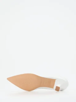 Maripé – Kitten-Heel-Pumps aus Lammleder Offwhite