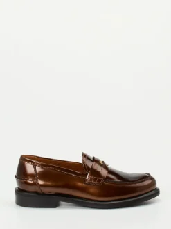 Maripé – Loafer aus Hochglanzleder in Braun
