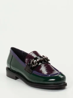 Maripé – Loafer aus Lackleder in Color-Blocking