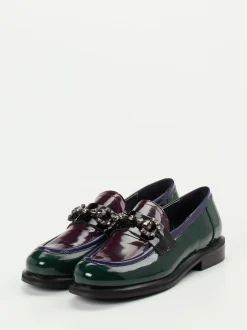 Maripé – Loafer aus Lackleder in Color-Blocking