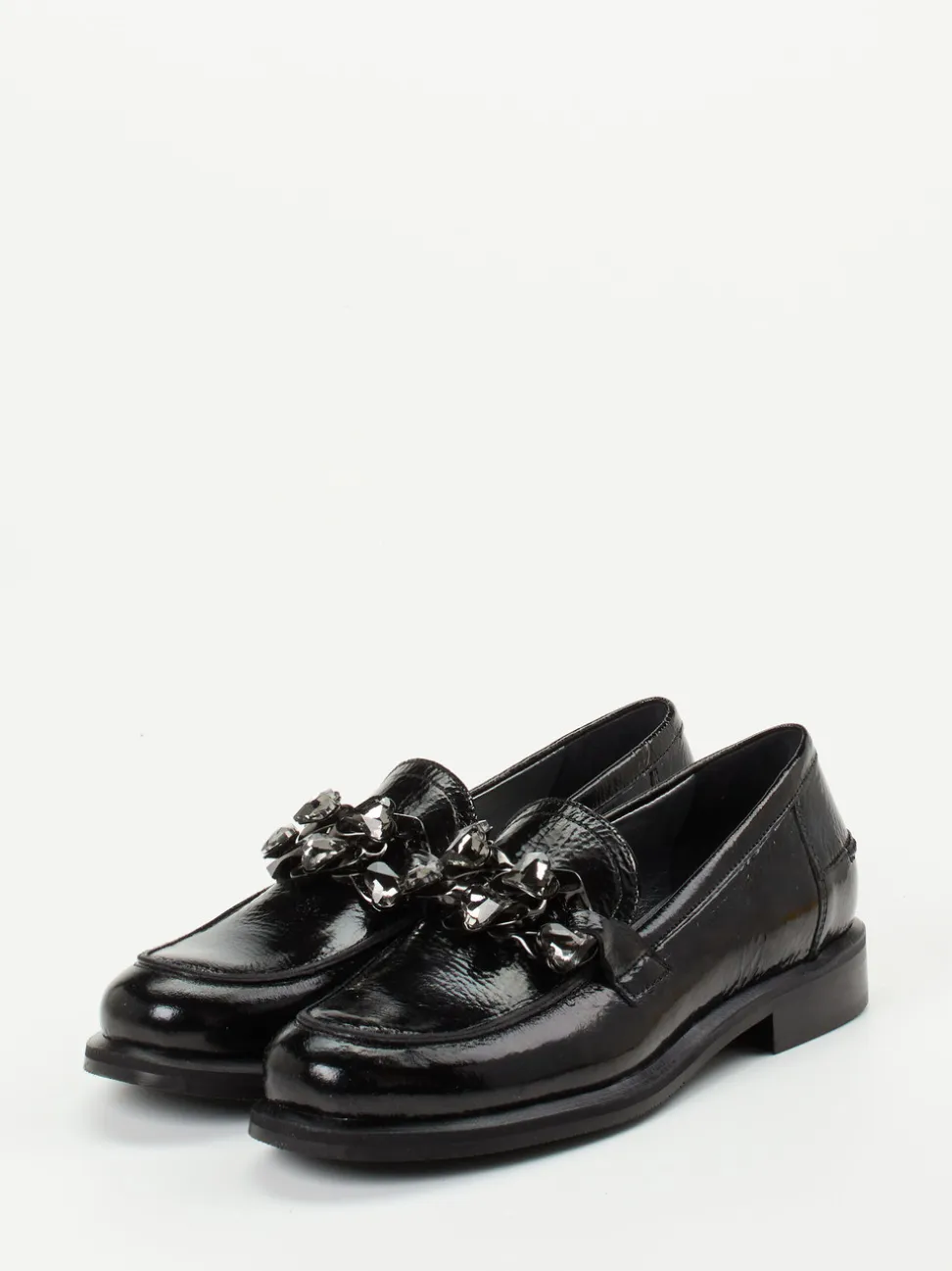 Maripé – Loafer aus Lackleder in Schwarzglanz