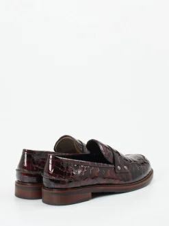 Maripé – Loafer aus Lackleder mit Krokoprägung