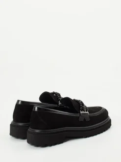 Maripé – Loafer aus Veloursleder Schwarz