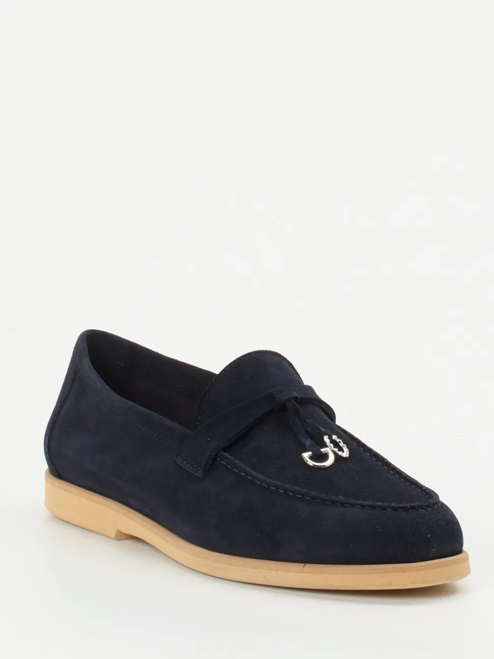Maripé – Loafer aus Veloursleder Dunkelblau
