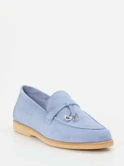 Maripé – Loafer aus Veloursleder Hellblau